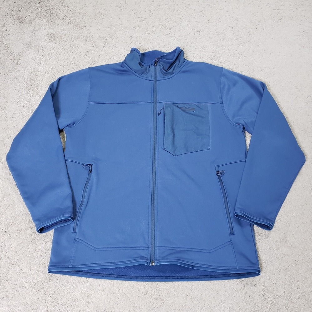 Sitka Gear Jacket Men L Blue Dry Creek Fleece Zip Hunting Outdoor Performance